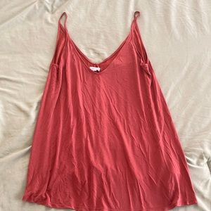 Silence + Noise Flowy V Neck Tank Top